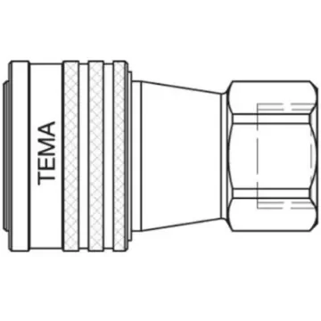 Parker Brass Female Hydraulic Quick Connect Coupling, 1/2 Female - 5510 product image