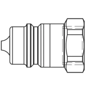 Parker Brass, Steel Female Hydraulic Quick Connect Coupling, 1/2 Female - 5521 product image