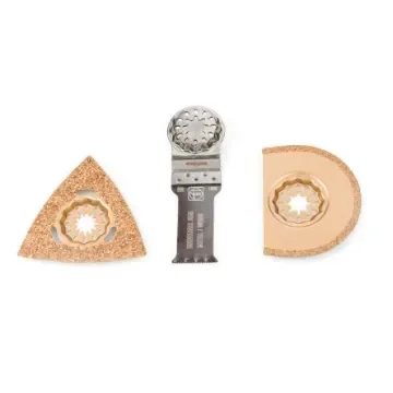 FEIN 3-Piece Oscillating Blade Set, for use with Multitools with star lock mounting - 35222967070 product image