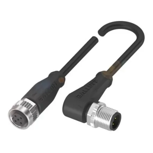 BALLUFF Straight Female M12 to Right Angle Male M12 Sensor Actuator Cable, 5m - BCC03A0 product image