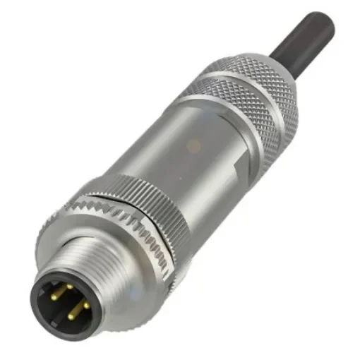 BALLUFF Circular Connector, 4 Contacts, Cable Mount, M12 Connector, Plug, IP67 - BCC03WZ product image