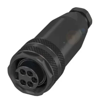 BALLUFF Circular Connector, 5 Contacts, Cable Mount, 7/8 Connector, Socket, IP67 - BCC070E product image