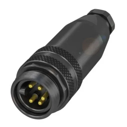 BALLUFF Circular Connector, 5 Contacts, Cable Mount, 7/8 Connector, Plug, IP67 - BCC070L product image