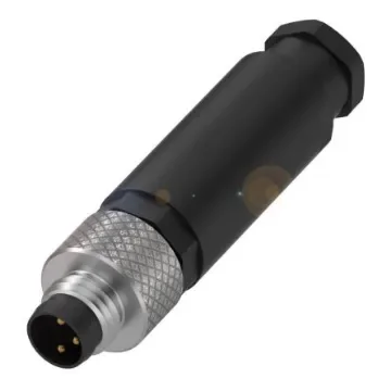 BALLUFF Circular Connector, 3 Contacts, Cable Mount, M8 Connector, Plug, IP67 - BCC0E7N product image