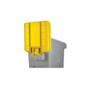 Rubbermaid Commercial Products 298.5mm Yellow Polypropylene Waste Bin Lid for Slim Jim Recycling Station Lid Inserts, - 2007907 product image