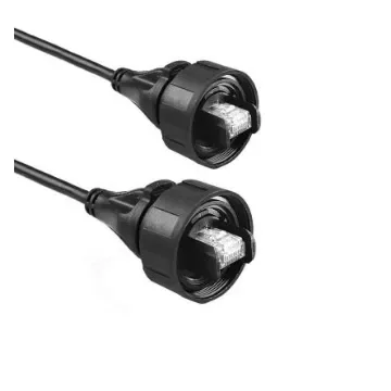 Bulgin, 3m Cat5e, Black RJ45 to Male RJ45 Male, STP Shielded, Terminated - PX0838/3M00 product image