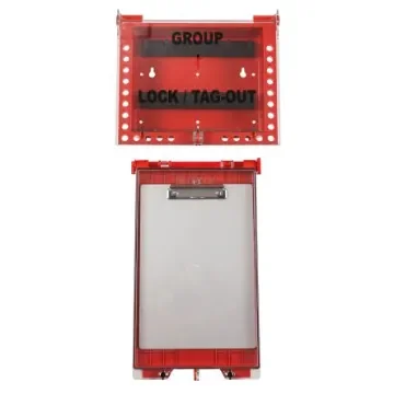 Brady Red 27-Lock Plastic Group Lockout & Permit Control, 11.94mm Shackle - 26 GROUPLB RED,PERMIT DISPLAY STATION product image