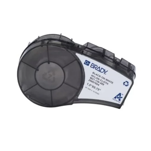 Brady B-499 Black on Black on White Label Printer Labels, 38.10 mm Width - M21-136-499 product image