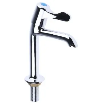 Pegler Yorkshire Chrome Plated Brass Quarter Turn Lever Handle High Neck Cold Sink Tap, 1/2in - 310037 product image