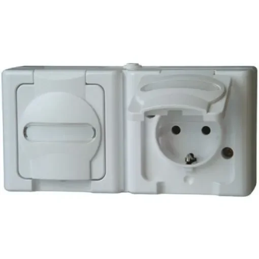 Kopp White Plug Socket, 16A - 1312.0200.3 product image