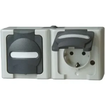 Kopp Grey Plug Socket, 16A - 1312.5600.2 product image