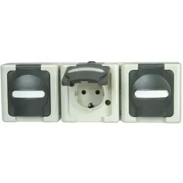 Kopp Grey Plug Socket, 16A - 1313.5600.5 product image