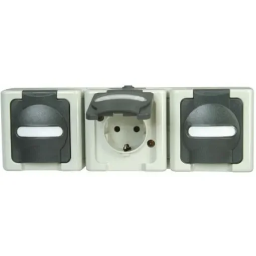 Kopp Grey Plug Socket, 16A - 1313.5600.5 product image