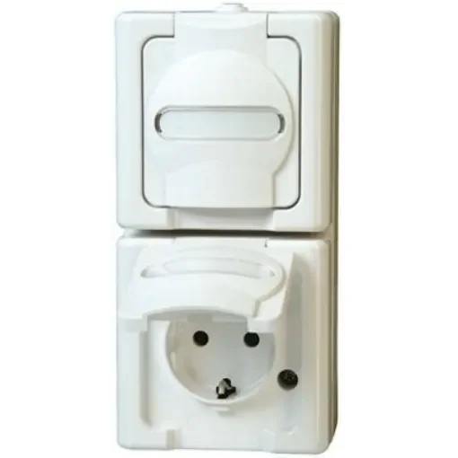Kopp White Plug Socket, 16A - 1314.0200.9 product image