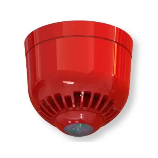 Klaxon Sonos Pulse Series Red Flashing Beacon, 17-60 V, Wall Mount, LED Bulb - ESD-5007 product image