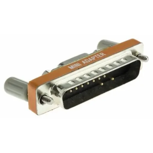 RS PRO D Sub Adapter Male 25 Way D-Sub to Female 9 Way D-Sub - 2430352 product image