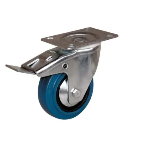 Guitel Hervieu Braked Swivel Castor Wheel, 150kg Capacity, 125mm Wheel - 21707222 product image