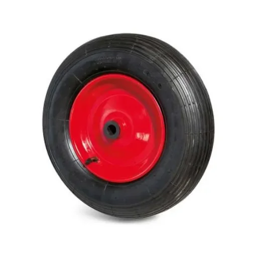 Guitel Hervieu Black, Red Rubber Quiet Operation Trolley Wheel, 200kg - 5874022011 product image