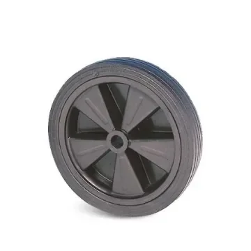 Guitel Hervieu Black Rubber Quiet Operation Trolley Wheel, 120kg - 6213012010 product image