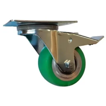 Guitel Hervieu Braked Swivel Castor Wheel, 180kg Capacity, 80mm Wheel - EP4BD080-215B product image