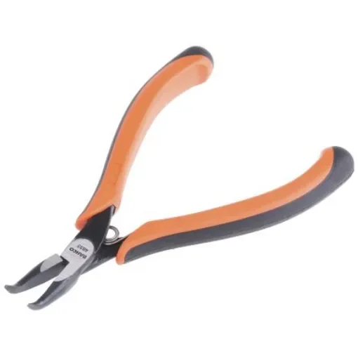 Bahco Long Nose Pliers, 130 mm Overall, Bent Tip, 23mm Jaw - 4833 product image