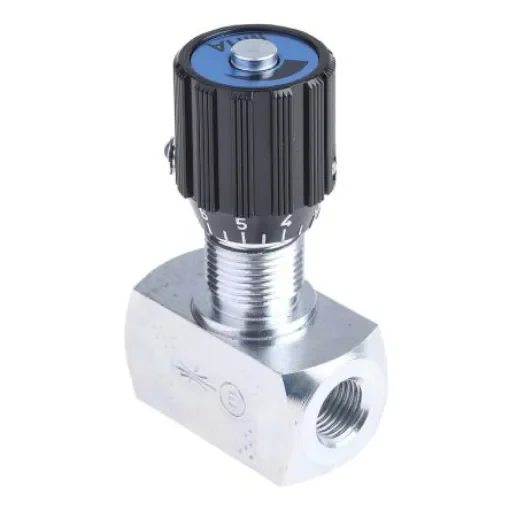 RS PRO Inline Mounting Hydraulic Flow Control Valve, G 1/4, 350bar, 50L/min - 2435521 product image