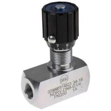 RS PRO Inline Mounting Hydraulic Flow Control Valve, G 1/4, 350bar, 50L/min - 2435571 product image