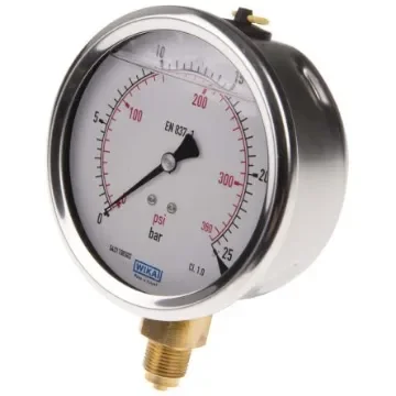 WIKA G 3/8 Analogue Pressure Gauge 25bar Bottom Entry 100mm Outside Diameter - 7075597 product image