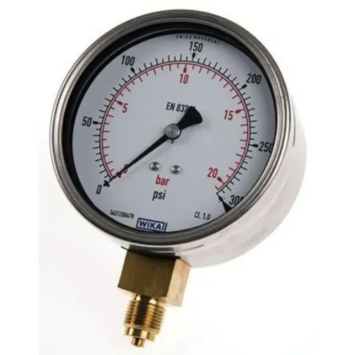 WIKA G 1/4 Analogue Pressure Gauge 6bar Bottom Entry 63mm Outside Diameter - 7075562 product image