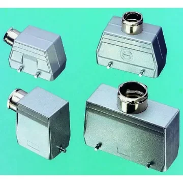 EPIC H-BE Heavy Duty Power Connector Hood, 42 Contacts, PG16 Thread, Top Entry - 10040000+12954400 product image