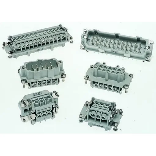 EPIC Heavy Duty Power Connector Insert, 16A, Male, H-BE Series, 32 Contacts - 10194000+10202000 product image