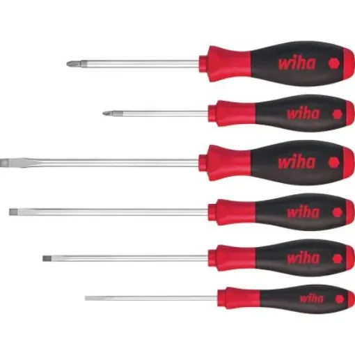 Wiha Pozidriv; Slotted Screwdriver Set, 6-Piece - 07153 product image