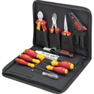 Wiha 13 Piece Electrician's Tool Kit Tool Kit with Pouch, VDE Approved - 36389 product image