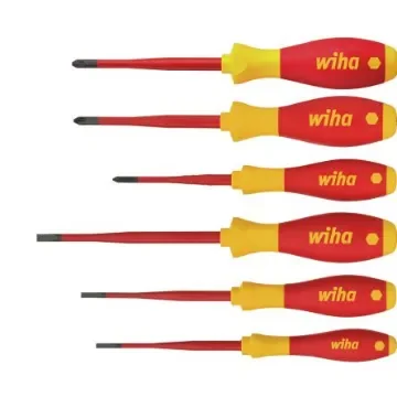 Wiha Phillips; Pozidriv; Slotted Insulated Screwdriver Set, 6-Piece - 38362 product image