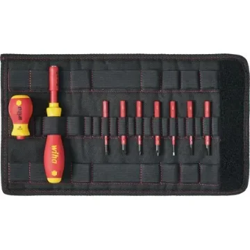 Wiha Phillips; Pozidriv; Slotted Interchangeable Insulated Screwdriver Set, 10-Piece - 41232 product image