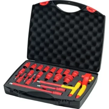 Wiha 21-Piece Metric 1/2 in Standard Socket/Bit Set with Ratchet, 6 point - 43024 product image