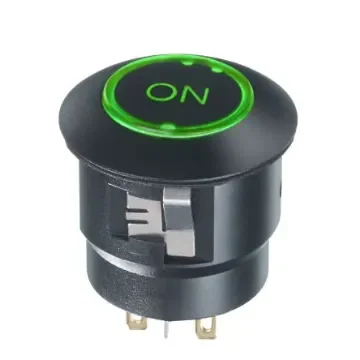 APEM FD Series Illuminated Push Button Switch, Panel Mount, SPST, Red/Green LED, 12V dc, IP67 - FDAP1D1282F1F product image