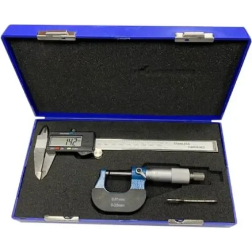 RS PRO Metric & Imperial Caliper and Micrometer Measuring Set - 2436622 product image