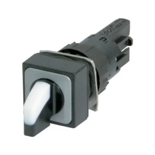 Eaton RMQ16 Series 3 Position Selector Switch Head, 16mm Cutout, Black, White Handle - 072311 Q18WK3R2 product image