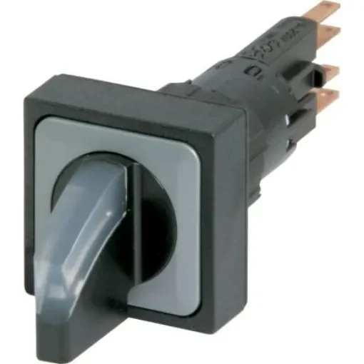 Eaton RMQ16 Series 2 Position Selector Switch Head, 16mm Cutout, Black, White Handle - 040658 Q25LWK1-WS product image