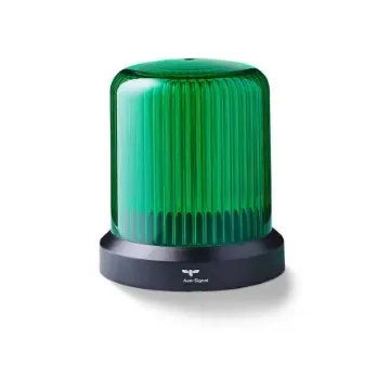AUER Signal RDM Series Green Dimming, Flashing, Pulsating, Rotating, Steady, Strobe Beacon, 110-240 V ac, Horizontal, - 850516313 product image