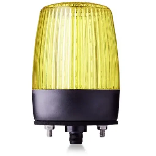 AUER Signal PDMC5 Series Yellow Flashing, Rotating, Steady, Strobe Beacon, 24 V ac/dc, Horizontal, Tube Mounting, - 860547405 product image