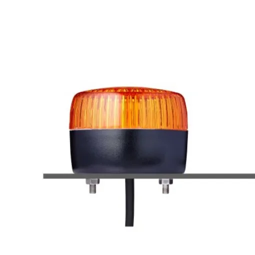 AUER Signal PFL Series Amber Multi Strobe Beacon, 230/240 V, Horizontal, Tube Mounting, Vertical, LED Bulb, IP67, IP69 - 861511313 product image