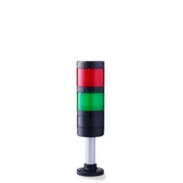 AUER Signal Modul-Perfect 70 Series Green, Red Signal Tower, 2 Lights, 24 V ac/dc - PC7-Q02 product image