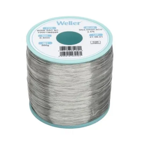 Weller Wire, 0.3mm Lead Free Solder, 217-221°C Melting Point - T0051386599 product image