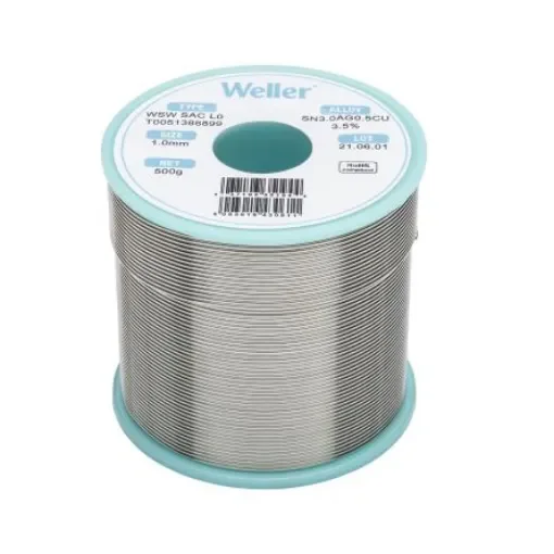 Weller Wire, 1mm Lead Free Solder, 217-221°C Melting Point - T0051386899 product image