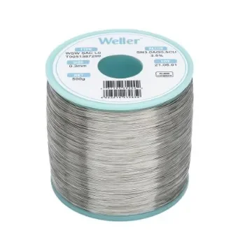 Weller Wire, 0.3mm Lead Free Solder, 217-221°C Melting Point - T0051387299 product image