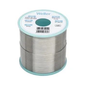 Weller Wire, 0.5mm Lead Free Solder, 228°C Melting Point - T0051387699 product image