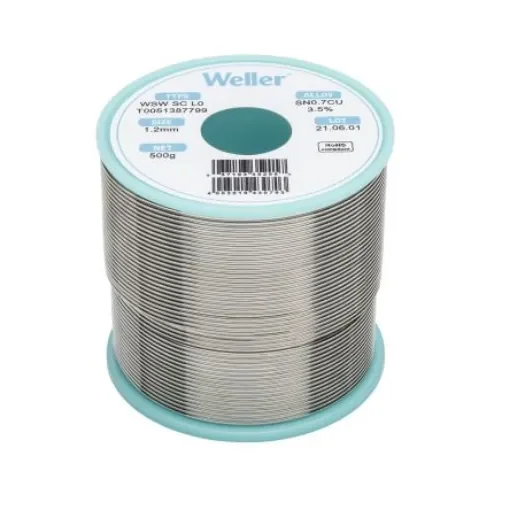 Weller Wire, 1.2mm Lead Free Solder, 228°C Melting Point - T0051387799 product image