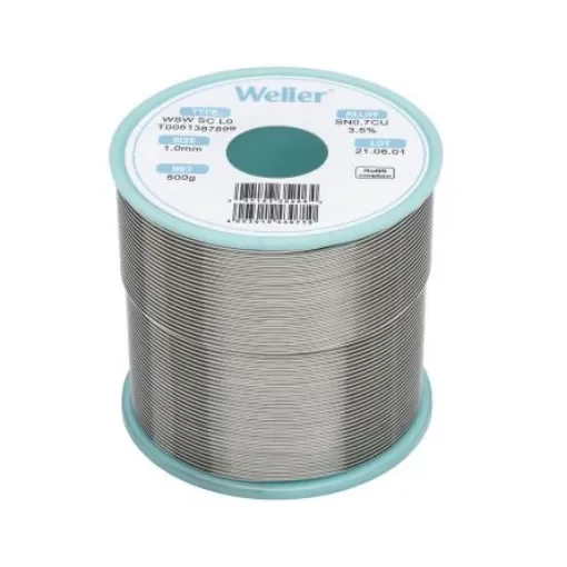 Weller Wire, 1mm Lead Free Solder, 233°C Melting Point - T0051387899 product image